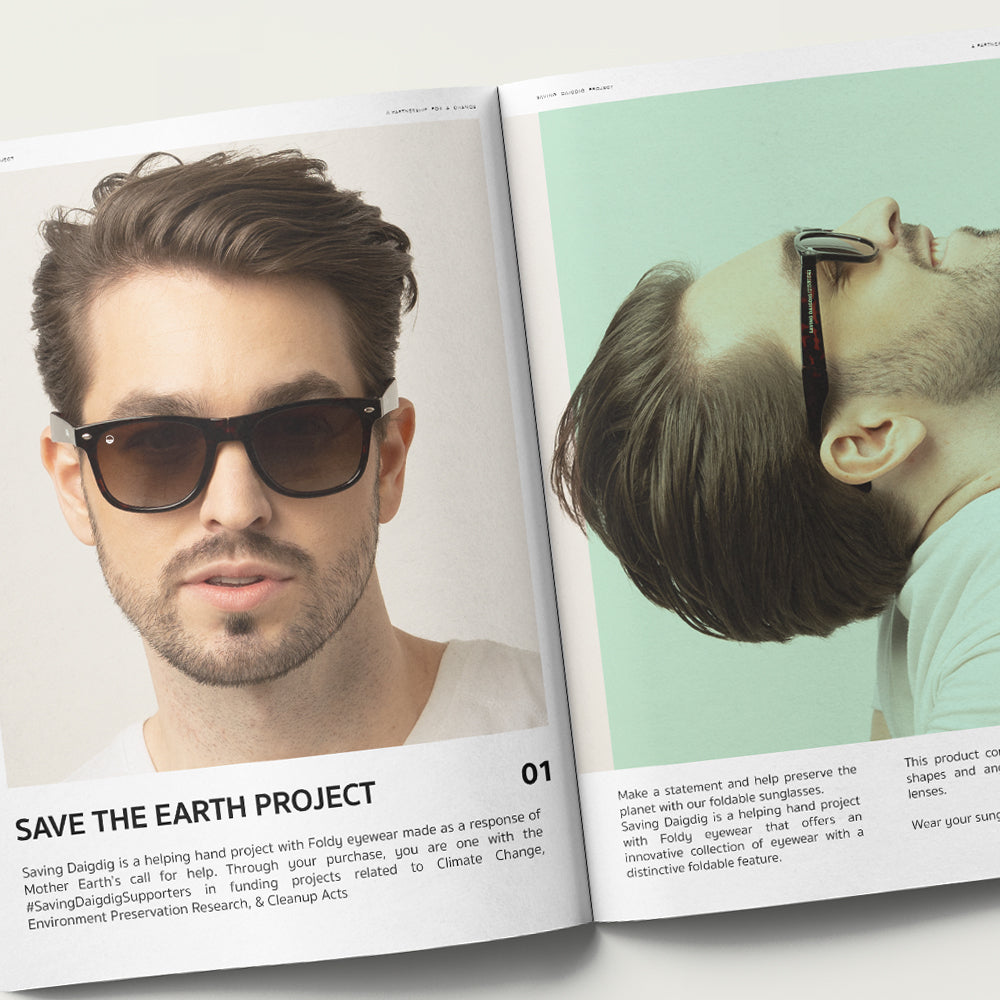 Earth Protector™ Foldable Eyewear - Classic Brown