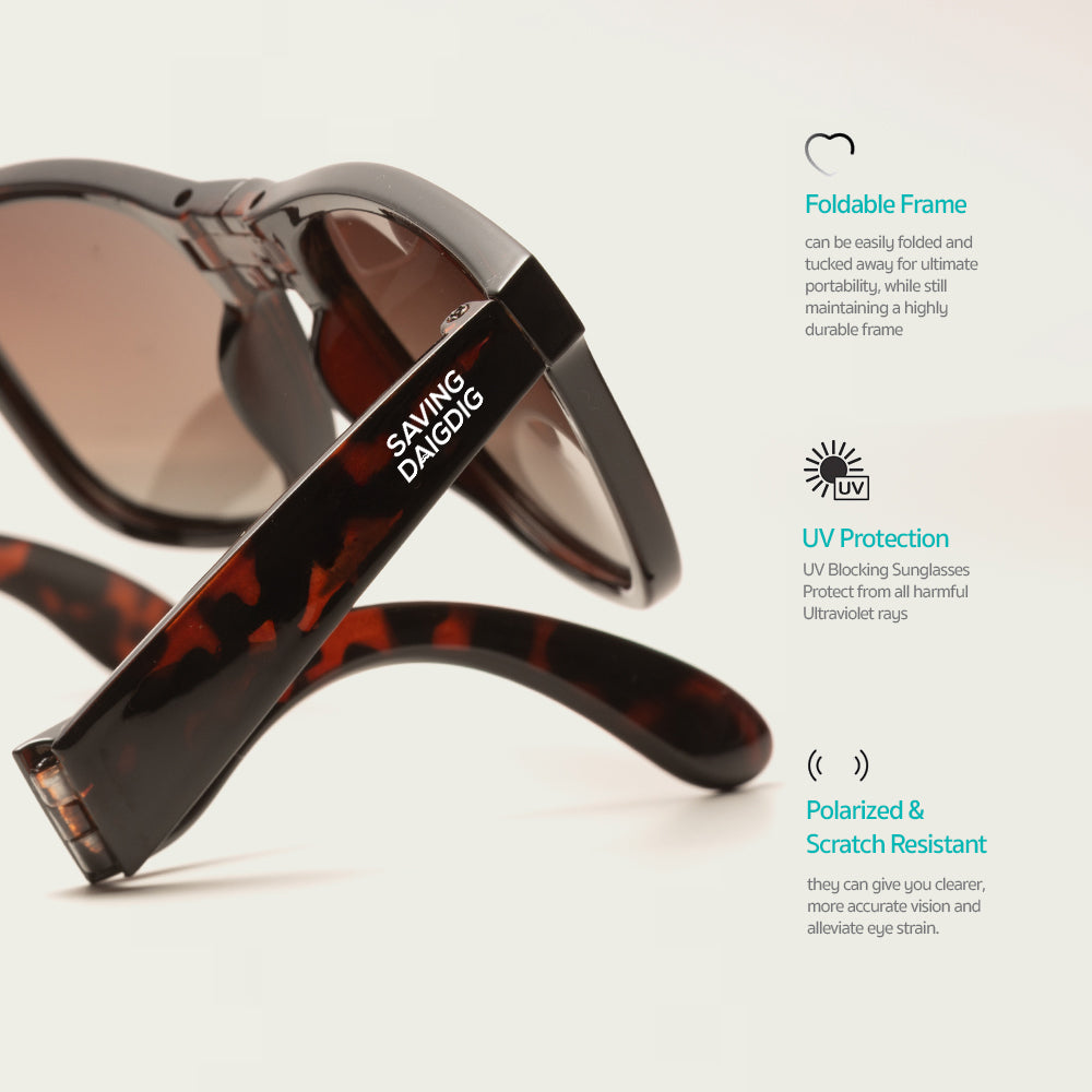 Earth Protector™ Foldable Eyewear - Classic Brown