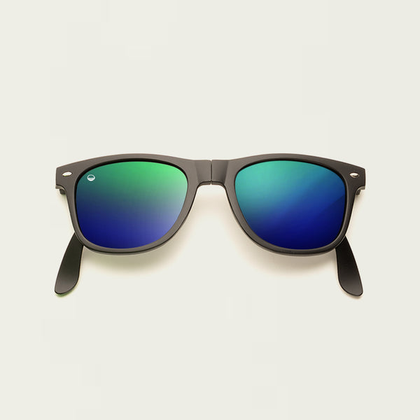 Earth Protector™ Foldable Eyewear - Blue Green Mirrored Lens